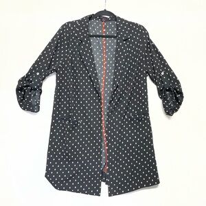 Retro look Black Polka Dot Duster/Blazer